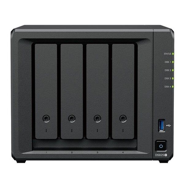 SYNOLOGY DS925-32G PLUS RYZEN V1500B-4GB RAM- 4-diskli Nas Server (Disksiz)