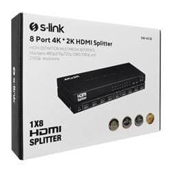 S-link SW-KC32 8 Port 4K '' 2K Hdmi Splitter
