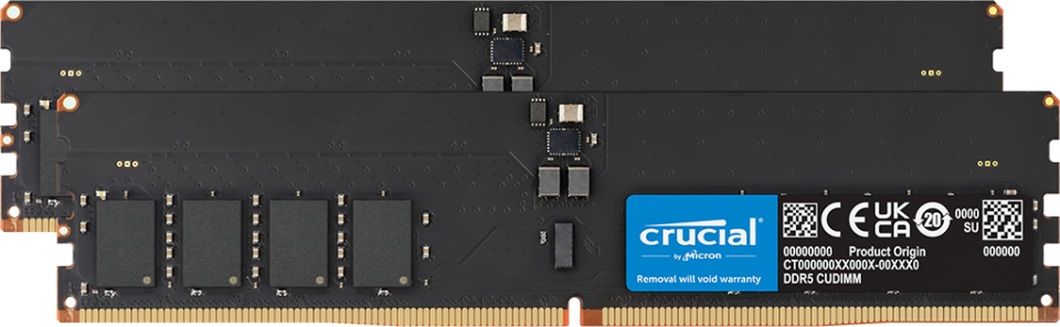 Crucial 128GB (2x64GB) 6400MHz DDR5 CT2K64G64C52CU5