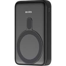 S-LINK M1051 10000mAh Magsafe 15W + Watch 2.5W HSC22.5W+PD20W+QC3.0 Siyah LCD Taşınabilir Şarj Cihazı Powerbank
