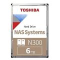 TOSHIBA 3.5'' 6TB N300 HDWG460UZSVA 7200 RPM 256MB SATA-3 NAS Diski