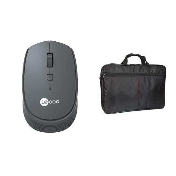 LENOVO LECOO WS202 Kablosuz Mouse - DREXEL 6300 15,6'' Siyah Notebook Çantası