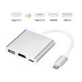 CODEGEN CDG-CNV39 0.15metre TYPE-C -HDMI_USB 3.0_TYPE-C Çevirici Adaptör Gümüş 1080p