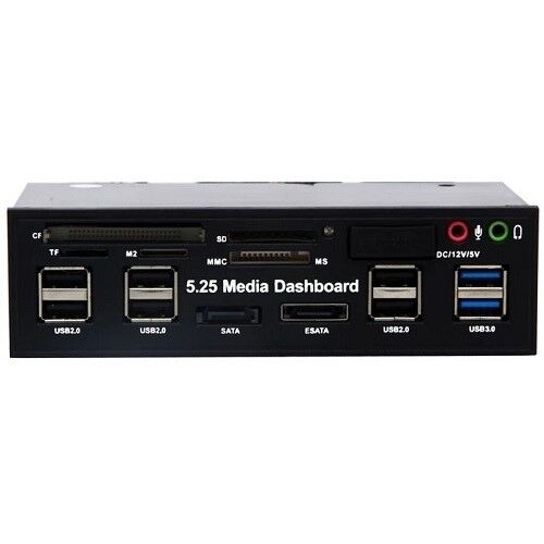 S-LINK SLX-533A 5.25'' Siyah Dahili Kart Okuyucu USB 3.0,eSATA,SATA