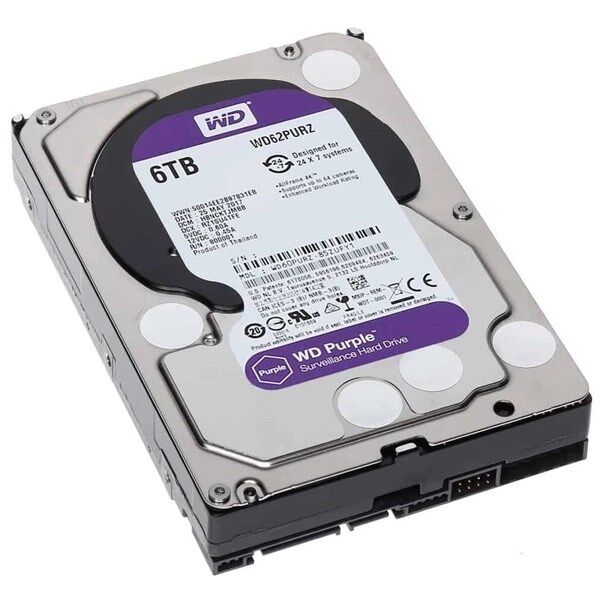 WD 6TB PURPLE WD62PURZ 256MB 5400RPM GÜVENLİK DİSKİ