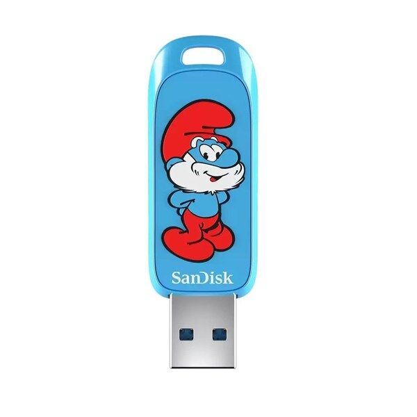 SANDISK 128GB SMURF SDCZIS-128G-G46 USB 3.2 BELLEK