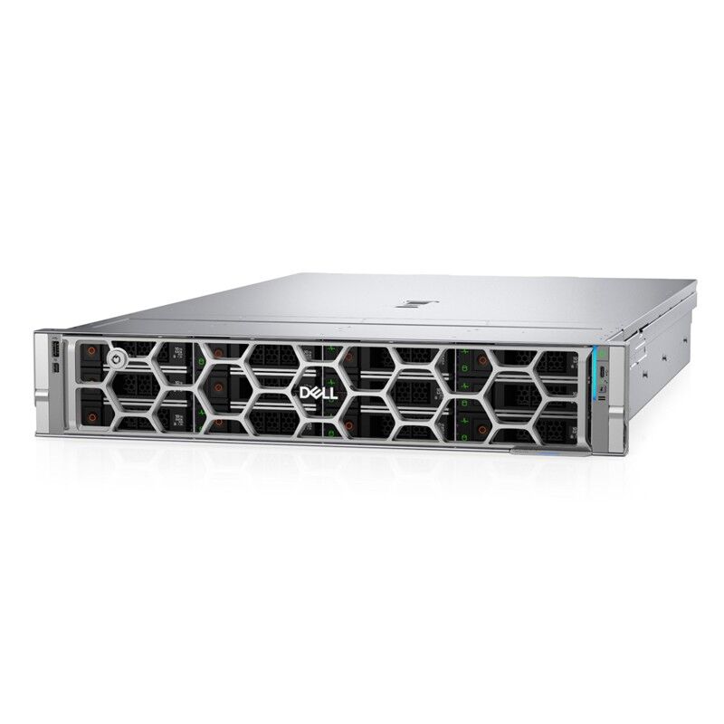 DELL POWEREDGE EMEA_PER570_SPL2 2U 1X XEON 6511P 12X 3.5'' 2X960GB SSD1X32GB 2X1100W 3 YIL YERİNDE GARANTİ