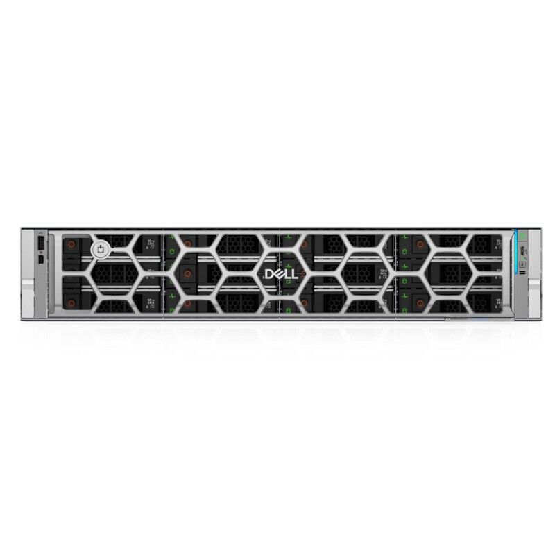 DELL POWEREDGE EMEA_PER570_SPL2 2U 1X XEON 6511P 12X 3.5'' 2X960GB SSD1X32GB 2X1100W 3 YIL YERİNDE GARANTİ