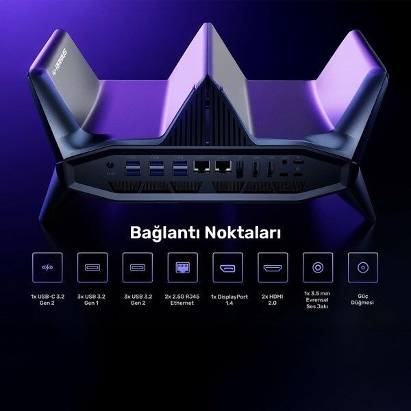 RAXIUS MP M2A İ9 3070-129H001 CORE i9 12900H 16GB RAM 512GB SSD RTX 3070 FDOS MINI PC