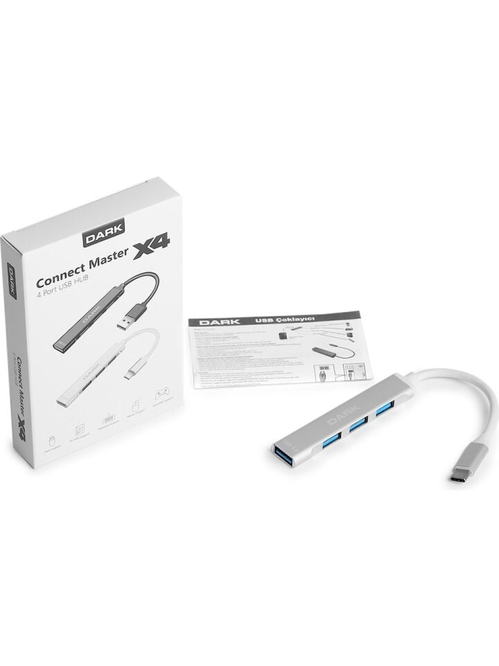 DARK DK-AC-U31X40 TYPE-C 8 IN 1 LAN, HDMI, USB/C, USB3.0/2.0, P