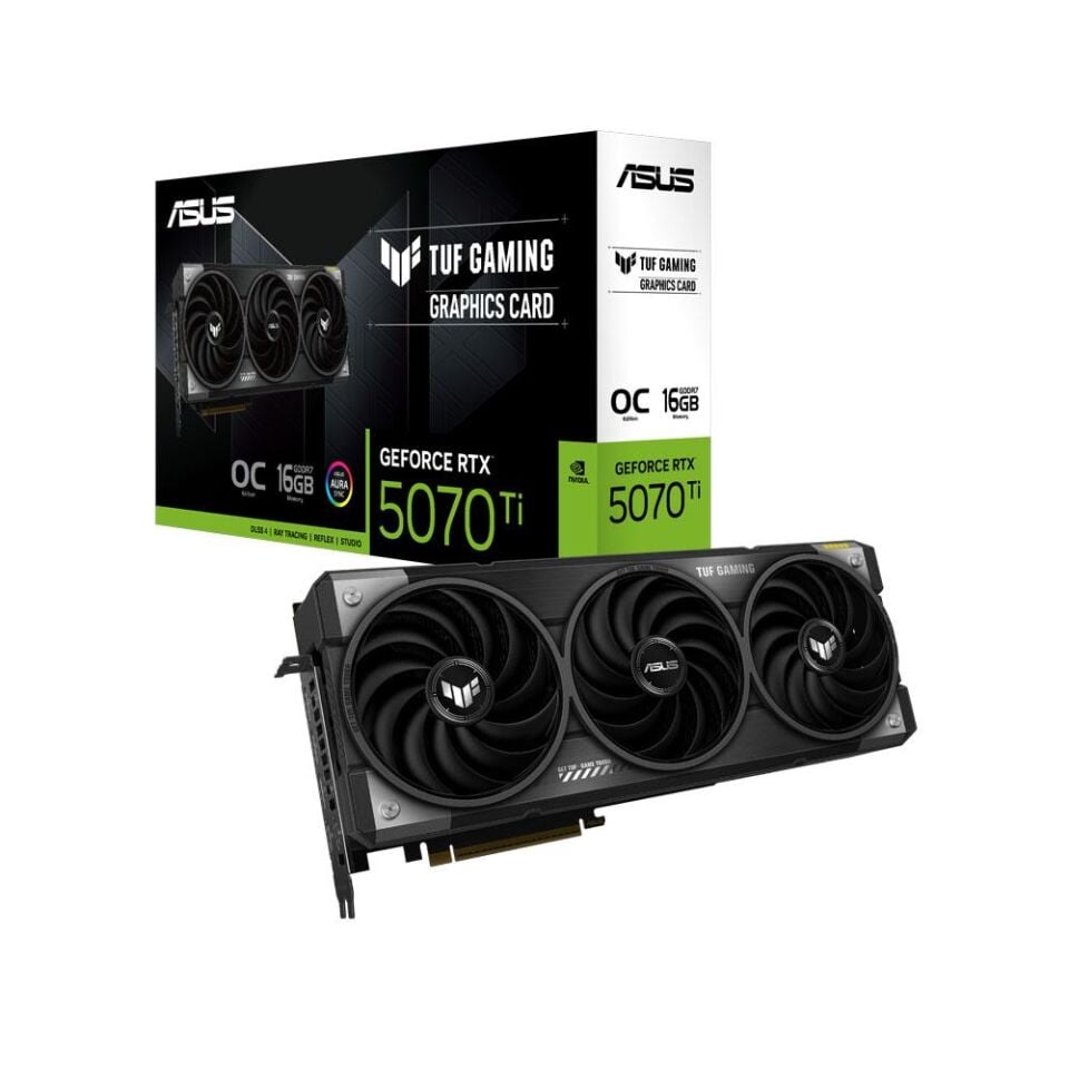 ASUS 16GB TUF GAMING RTX5070TI-O16G GDDR7 HDMI DP PCIe 5.0 Beyaz