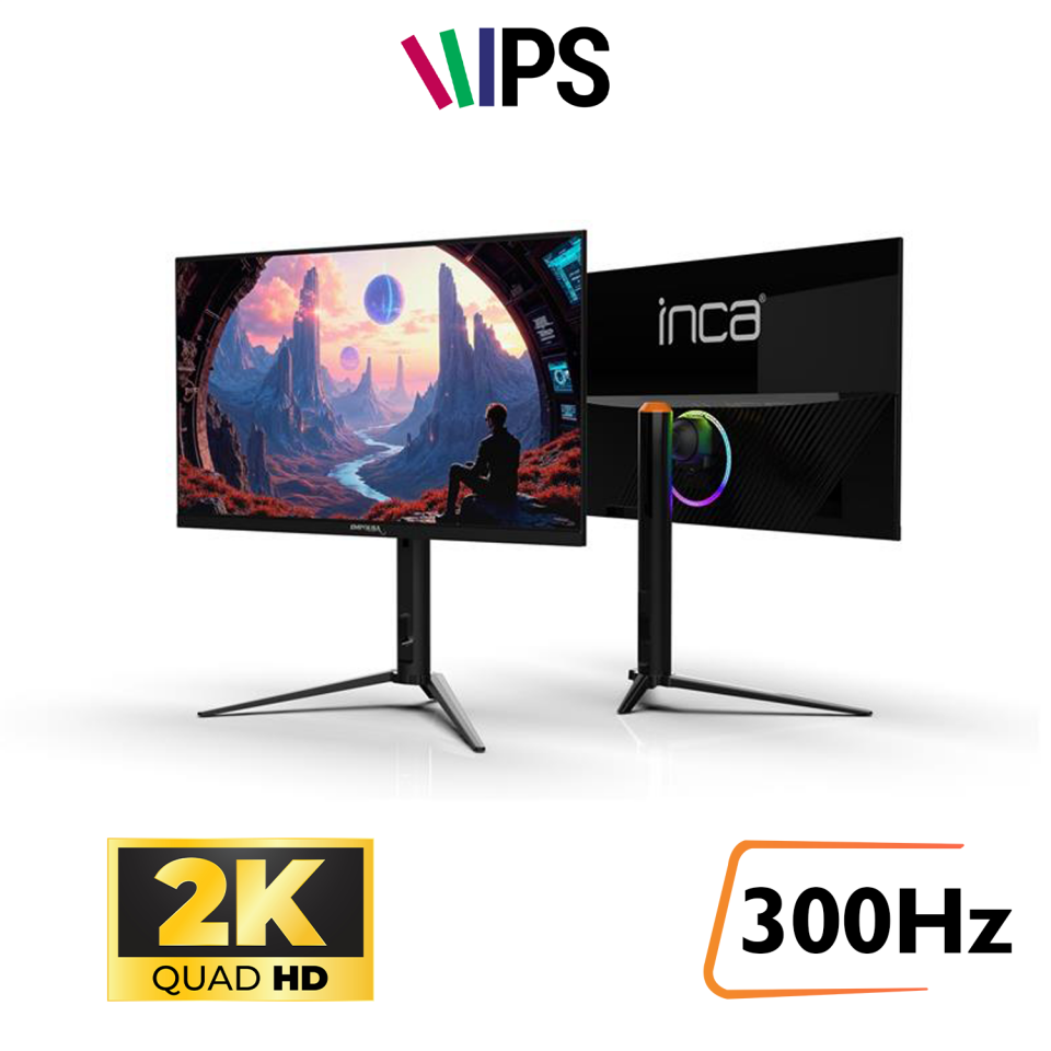 INCA 27'' IPS ILM-272KXG 0.5ms 300Hz HDMI-DP Pivot Gaming Monitör 2560 X 1440