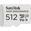 SANDISK 512GB HIGH ENDURANCE SDSQQNR-512G-GN6IA V30 MICRO-SD HAFIZA KARTI