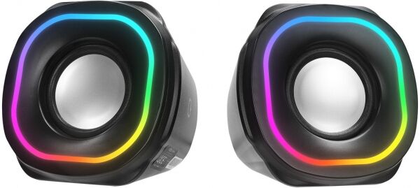 MIKADO MD-180 2.0 3W*2 Beyaz RGB Aydınlatmalı USB + 3.5mm USB 5V Speaker Hoparlör