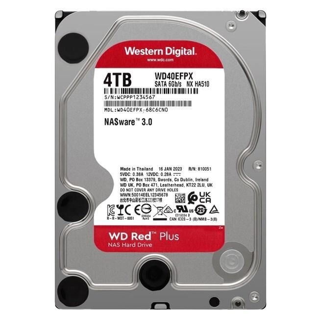WD RED 3,5'' 4TB 256MB 5400RPM WD40EFPX