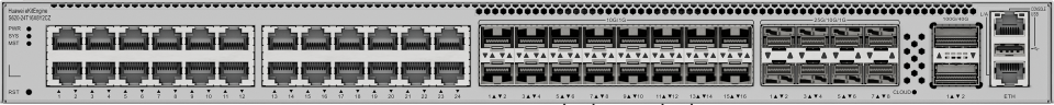 HUAWEI 24port 10-SFP/8-SFP 25GbE/2-SFP 100GbE Gigabit 10xSFP+/8x25GE/2x100GE Yönetilebilir Switch  eKIT S620-24T16X8Y2CZ