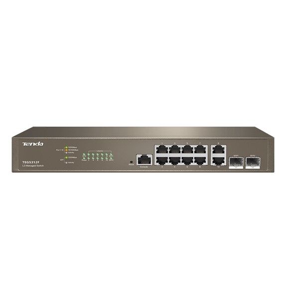 TENDA 10port 2-SFP Gigabit Yönetilebilir Switch TEG5312F