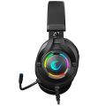 Rampage RM-K18 DOUBLE Siyah Usb 7.1 RGB Ledli Gaming Oyuncu Mikrofonlu Kulaklık