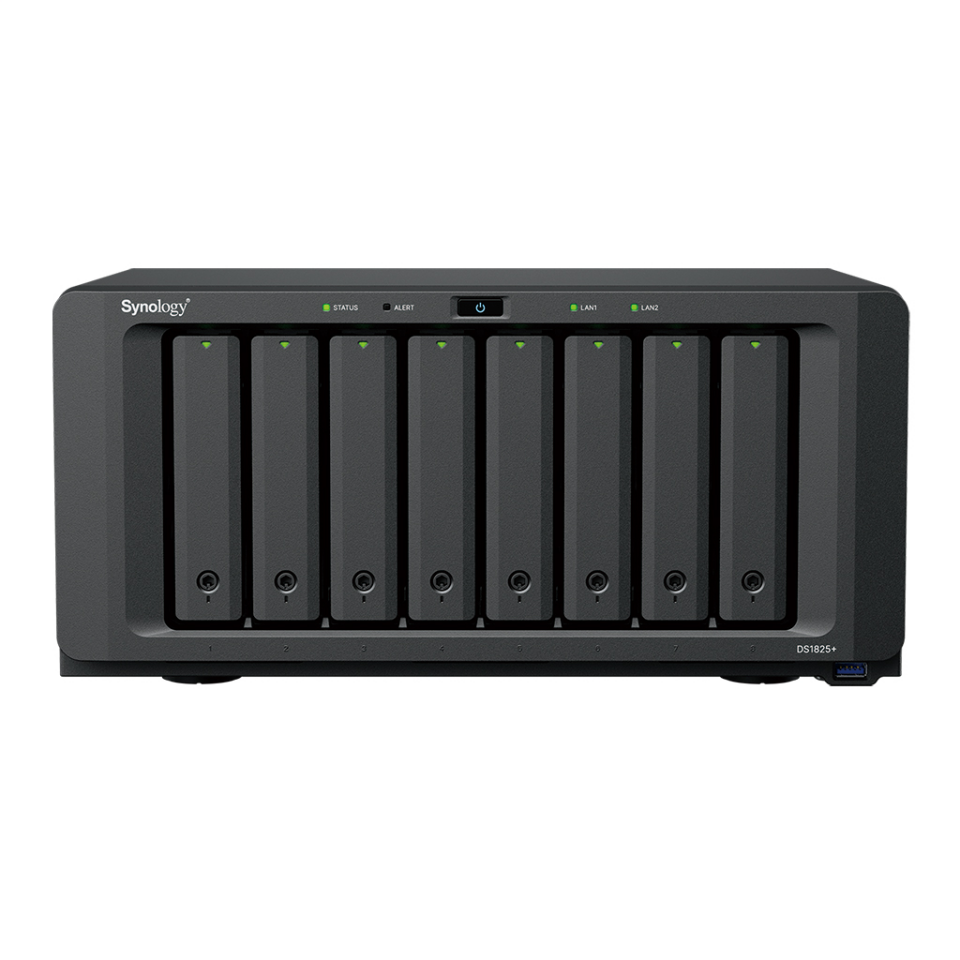 SYNOLOGY 8diskli Ryzen V1500B 8GB RAM-2-GbE Nas Server DS1825 PLUS