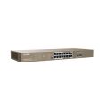 TENDA 16port 250w FULL PoE TEG1118P-16-250W GIGABIT 2X SFP Yönetilemez Switch