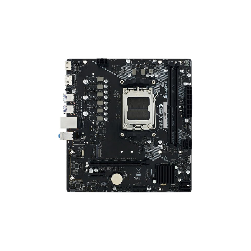 Biostar A620MT-E AMD AM5 DDR5 6000 HDMI DP M2 mATX