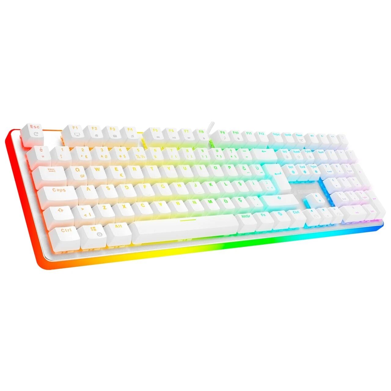 GAMEBOOSTER G918 Kablolu Q Trk Beyaz Gaming Klavye