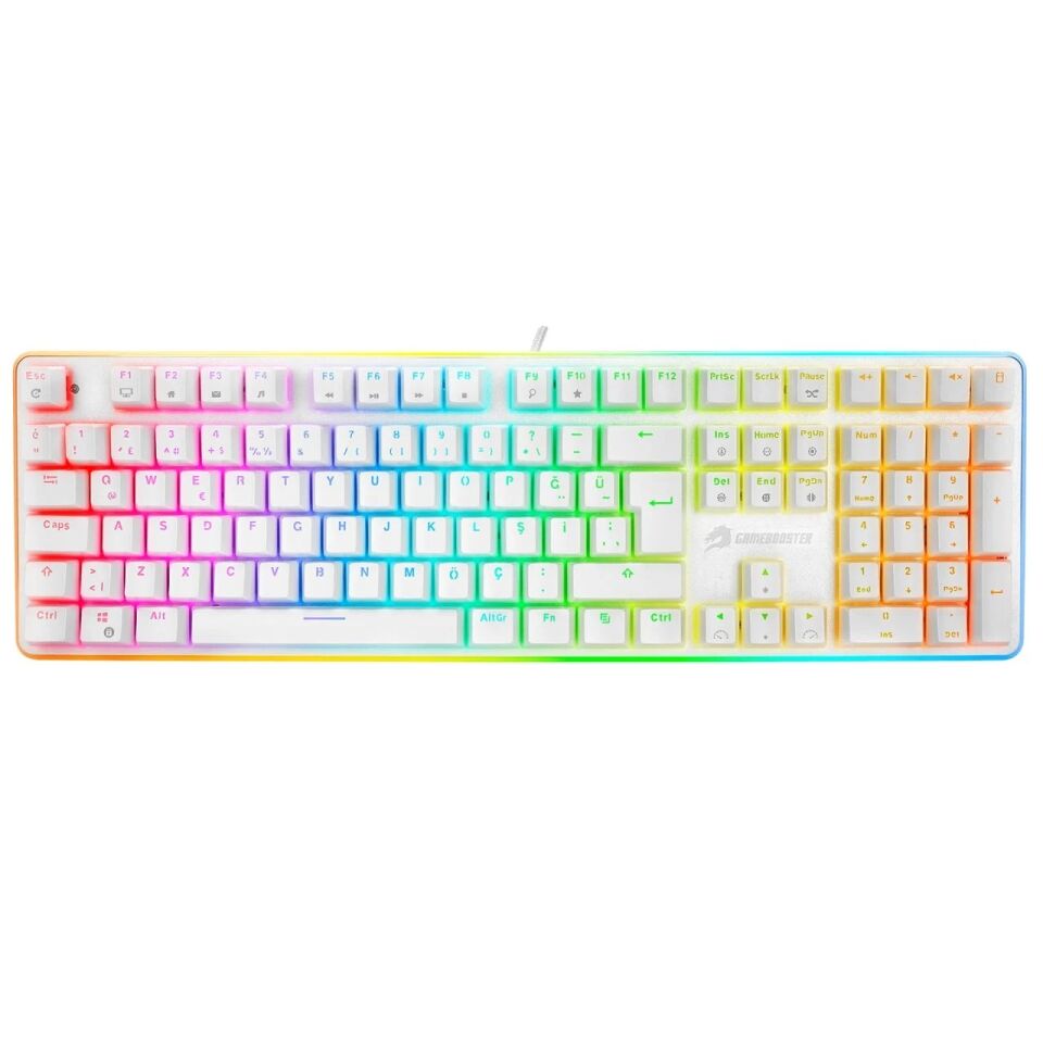 GAMEBOOSTER G918 Kablolu Q Trk Beyaz Gaming Klavye