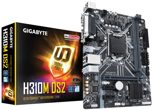 GIGABYTE H310M-DS2 DDR4 PCIe 16X v3.0 1151p v2 mATX