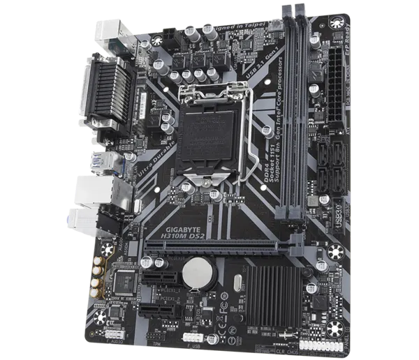GIGABYTE H310M-DS2 DDR4 PCIe 16X v3.0 1151p v2 mATX