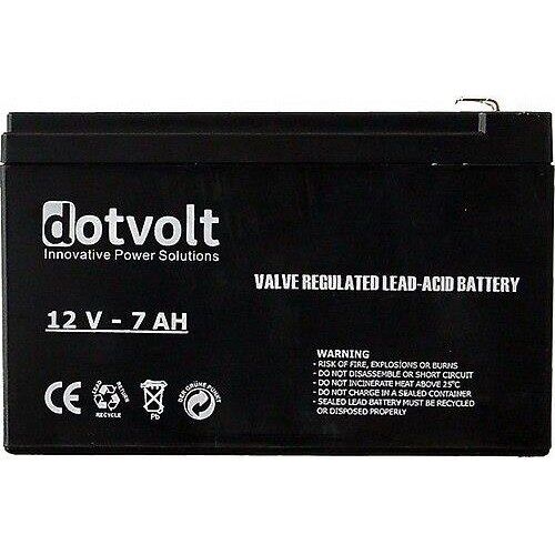 DOTVOLT 12v 7amper SC7-12 Kuru Tip Alarm Aküsü