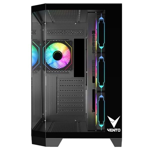 VENTO VG4204FA Panoramik Gaming Mid-Tower PC Kasası Siyah