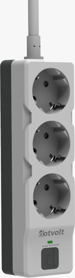 DOTVOLT 1.5metre Surge Hunter 1050 Joule 3-lü Akım Koruma Prizi