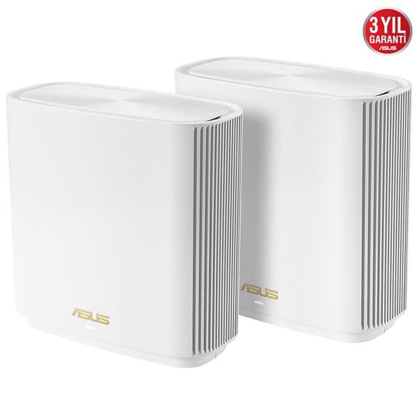 ASUS XT8 (W-2-PK) ZENWIFI WIFI6 AX6600 ROUTER 2-li paket Beyaz