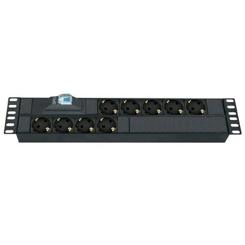 AGER 19'' 2U 9lu Sigortalı Priz Modülü AA-PRZ02U19-9A-AL