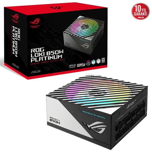 ASUS 850W 80+ PLATINUM ROG LOKI SFX-L PCIE 5.0 TAM MODÜLER POWER SUPPLY
