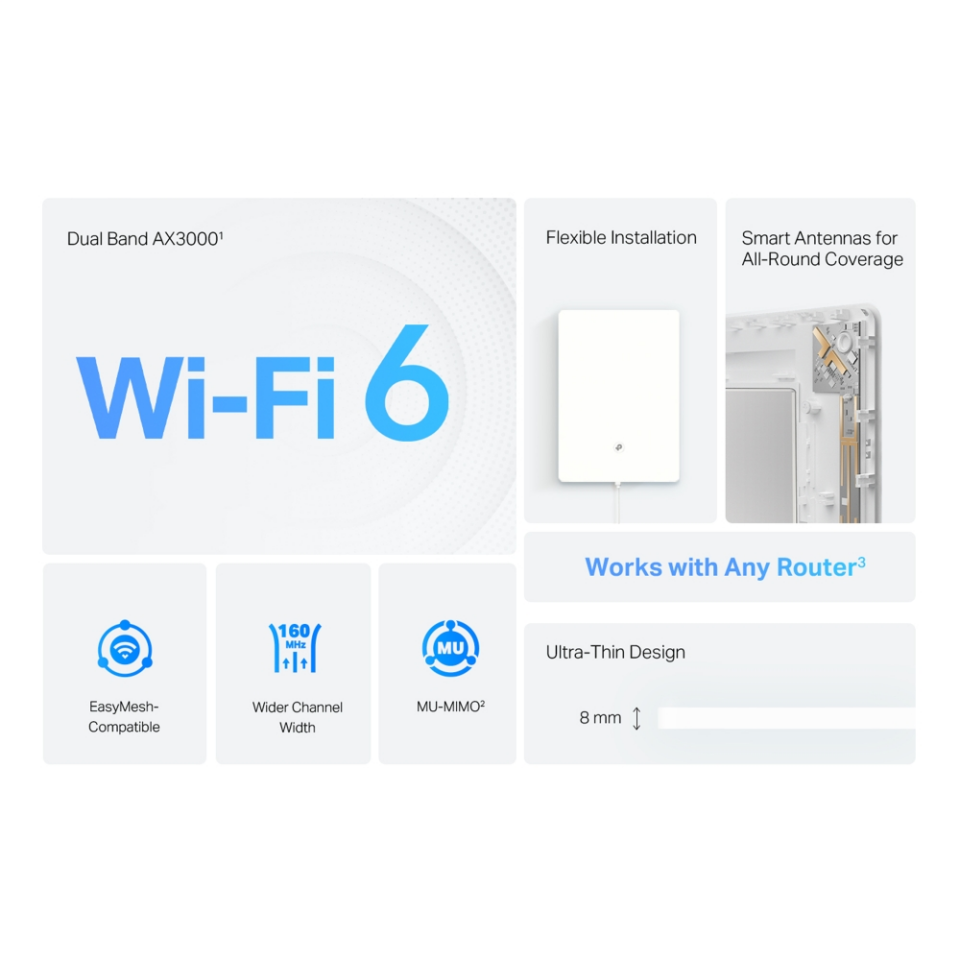 TP-LINK Archer Air E5 Wıfı6 AX3000 Dual Band Air Menzil Genişletici