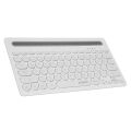 Everest KB-BT84 Beyaz/Gri Bluetooth Ultra İnce+Şarjlı Q Mac/Win/Android/Ios Uyumlu Kablosuz klavye