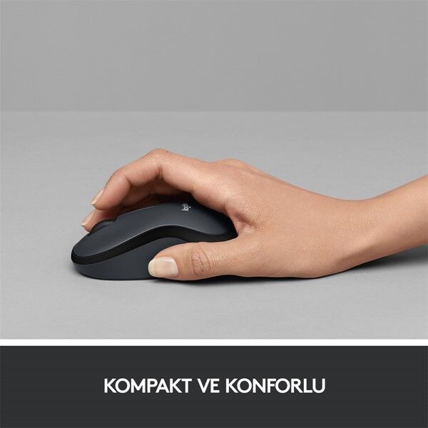 LOGITECH M220 Kablosuz Sessiz Gri/Siyah Mouse (910-004878)