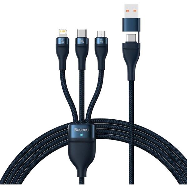 BASEUS FLASH II SIYAH 3IN1 100W 120 CM ŞARJ KABLOSU CASS030101