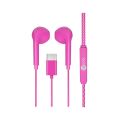 LENOVO LECOO EH104C-PR Stereo Type-C PEMBE Kulak İçi Mikrofonlu Kulaklık