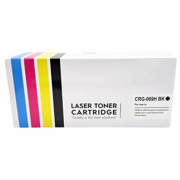 Tonerkopi Canon CRG 069H BK Çipli Muadil Toner Yüksek Kapasiteli