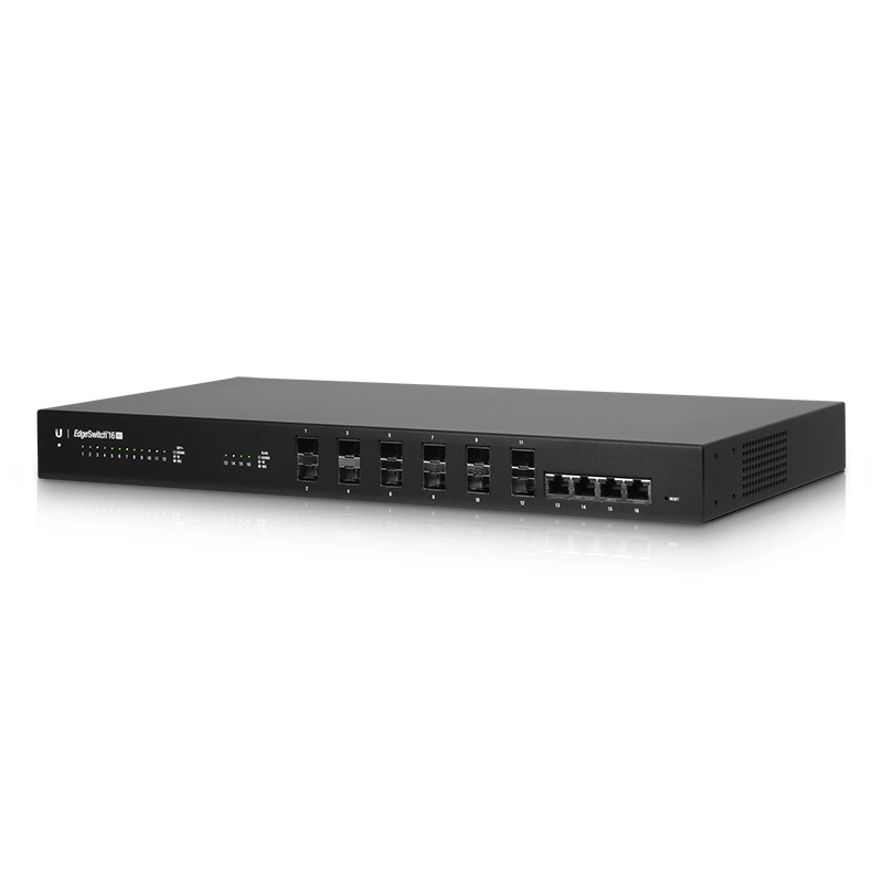 UBIQUITI 4port 12-SFP+ 10GbE Yönetilebilir Omurga Switch Edge ES-16-XG