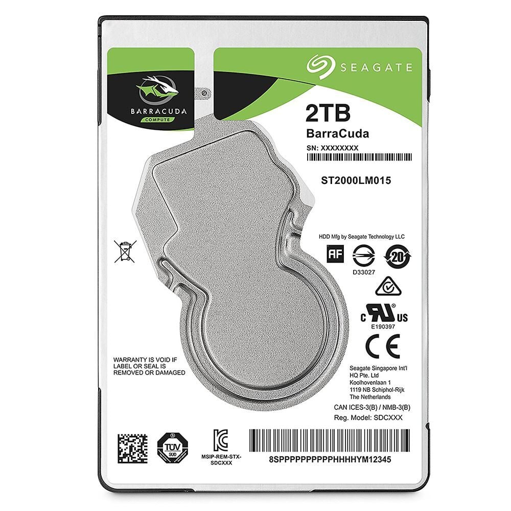 Seagate Barracuda 2.5'' 2Tb 128MB 5400RPM ST2000LM015
