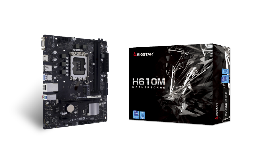 Biostar H610MHC 2.0 Intel 1700p DDR4 3200 HDMI VGA M2 mATX