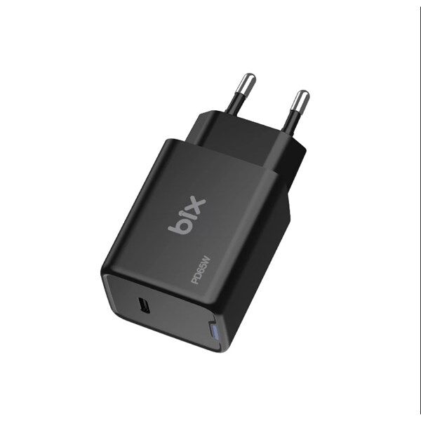 BIX BX1P65G-BK 65W ŞARJ ADAPTÖR (TYPE-C) Siyah PPS ÖZELLİKLİ