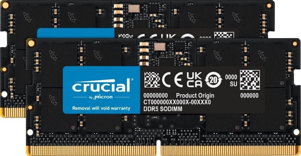 Crucial NTB 32GB (2x16GB) 5600MHz DDR5 CT2K16G56C46S5