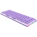 Rampage REBEL Mor Low Profile RED SWITCH US Layout Beyaz Işıklı Mekanik Gaming Oyuncu Klavye