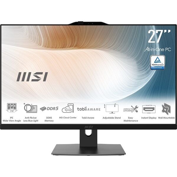 MSI 27'' MODERN AM272P 1M-1205XTR ULTRA 7 150U-16GB DDR5 RAM-1TB NVME-W11 PRO