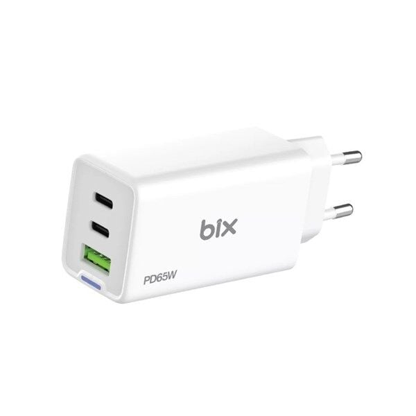 BIX BX3P66G-WE 65W ŞARJ ADAPTÖR TYPE-C/USB Beyaz
