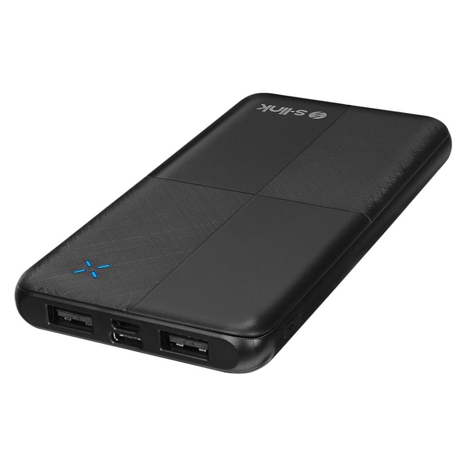 S-LINK IP-G12N 10000MAH USB + MICRO + TYPE-C SIYAH POWERBANK